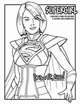 Supergirl Injustice Drawing Getdrawings Protect Narrated Kara sketch template