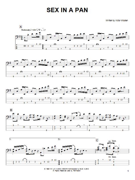 Sex In A Pan By Victor Wooten Bass Tab Guitar Instructor