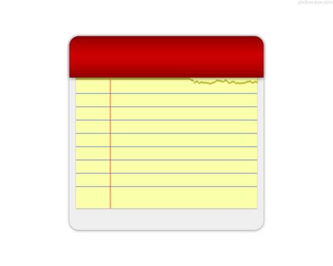blank notepad  clipart