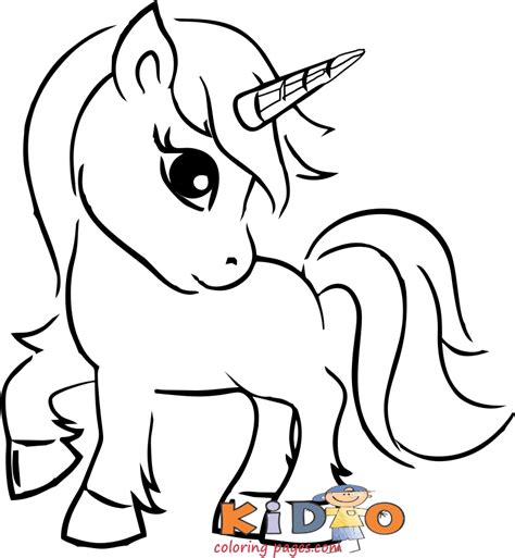 coloring page cute unicorn printable kids coloring pages