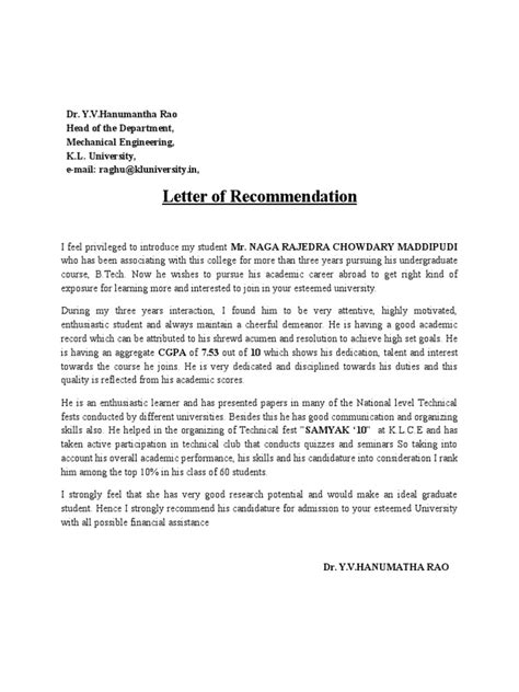 letter  recommendation  ms  electrical engineering invitation