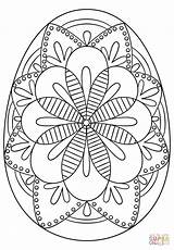 Egg Coloring Pysanky Pages Easter Getcolorings Intricate Printable Color sketch template