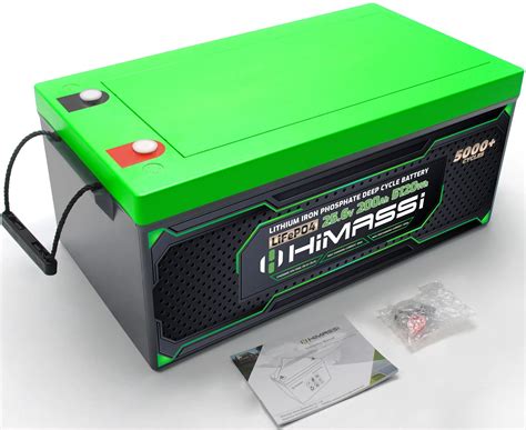 buy himassi  ah rechargeable deep cycle lithium ion battery built   bms  volt