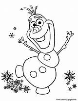 Disney Coloring Olaf Christmas Pages Printable Print sketch template
