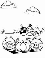 Angry Birds Coloring Pages Picnic Bad Piggies Printable Bird Easter Bear Ants Pigs Color Sheet Printables Print Pig Coloringonly Getcolorings sketch template
