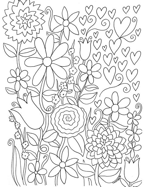 paint  numbers  adults downloadable coloring books florals