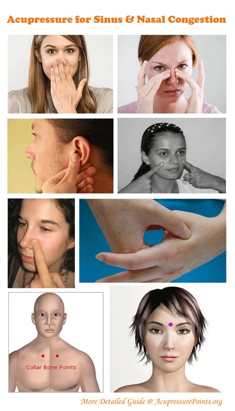 acupressure for sinus relief and nasal congestion practice these 8