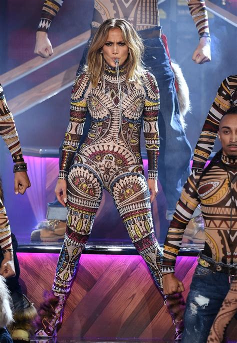 jennifer lopez performs on the 2015 american music awards glamour