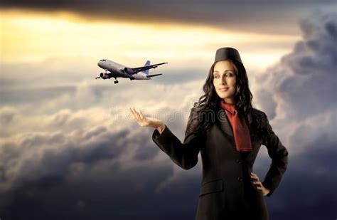 air hostess at work editorial photography image of busy 20395107