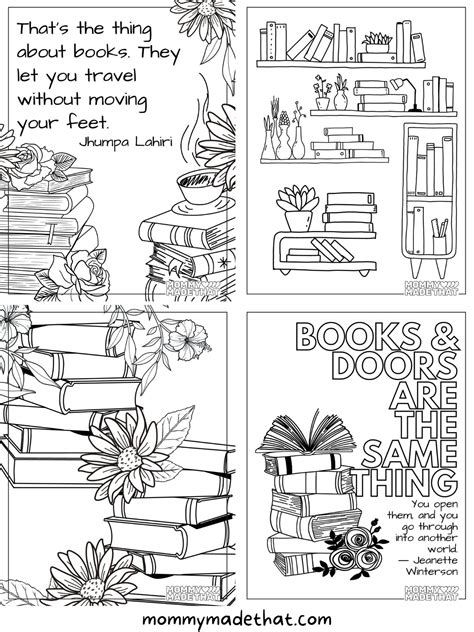 library  coloring pages