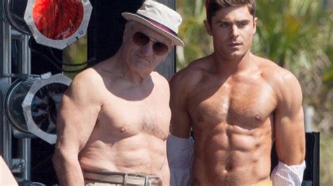 Zac Efron And Robert De Niro Go Shirtless Flex Their