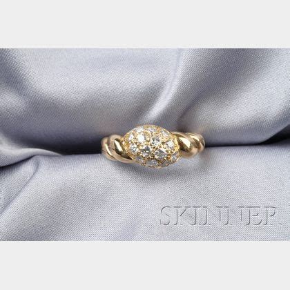 kt gold  diamond ring france auction number  lot number  skinner auctioneers