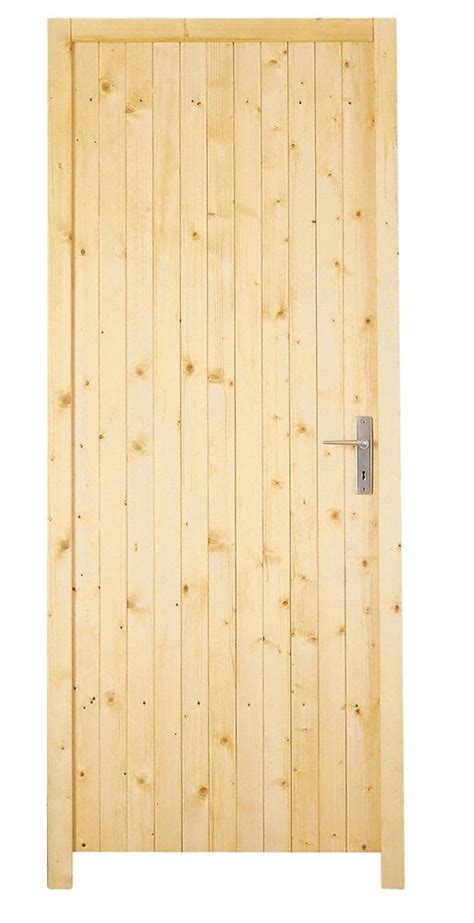 bloc porte service en sapin poussant gauche 205x80cm bricorama