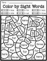 Sight Coloring Words Word Worksheets Kindergarten Pages Printable Color Grade Kids Code First Printables Dolch School Back Abc Activities Pre sketch template