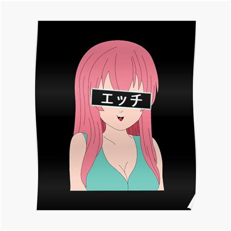 Lewd Anime Poster For Sale By Queshunste Redbubble