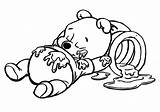 Pooh Winnie Coloring Pages Baby Printable Napping Color Lunch After Pdfs sketch template