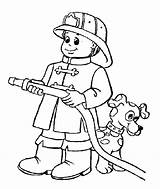 Pages Firefighter Coloring Printable Getdrawings sketch template