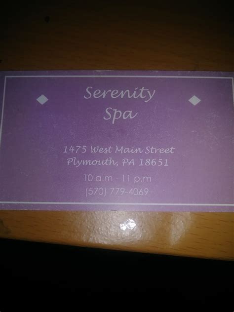serenity spa adult entertainment   main st plymouth pa