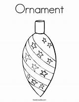 Coloring Ornaments Printable Christmas Pages Ornament Popular sketch template