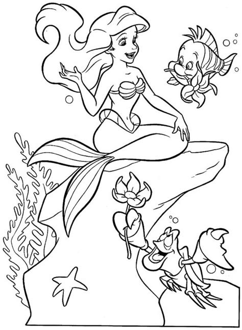mermaid coloring pages    print
