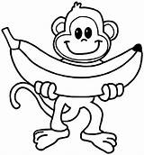 Macaco Monkeys 101coloring Bananem Zwierze Kolorowanka Macaquinho Dando Bastante Imprimindo Variedade Melhores Wydrukuj Malowankę sketch template