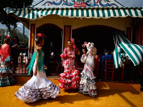feria de abril spains  colorful festival  seville