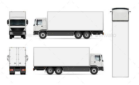 delivery truck vector template caminhoes caminhao carros