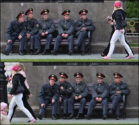 russian police s behavior when he saw beautiful girls