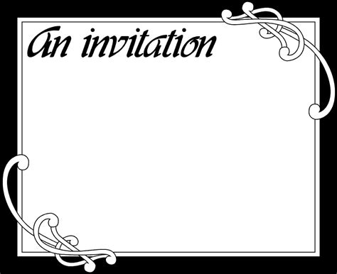invitation  stock photo illustration   blank invitation