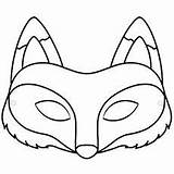 Fuchs Momjunction Foxes Fuchsklasse Maske Clipartmag Tiermasken Masque sketch template