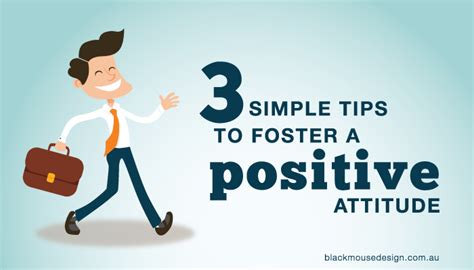simple tips  foster  positive attitude black mouse design