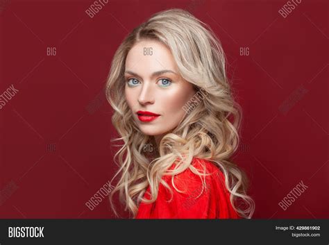 blonde curly long hair image and photo free trial bigstock