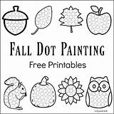 Dot Fall Worksheets Painting Kids Do Printables Printable Activities Pages Coloring Fun Marker Drawing Preschool Toddler Activity Motor Worksheet Thanksgiving sketch template