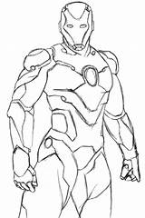 Dessiner Ironman Superheroes Enfants Coloriages Armure Justcolor Heros Danieguto sketch template