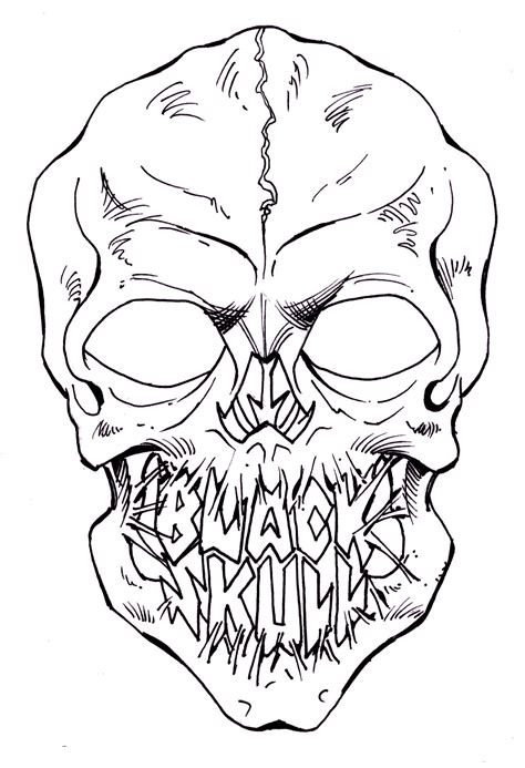 skull coloring pages effy moom