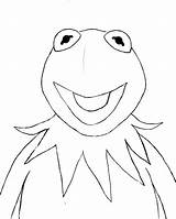 Kermit Frog Coloring Pages Head sketch template