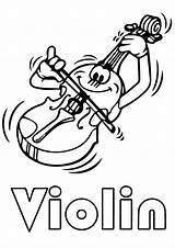 Violin Coloring Play Music Pages Printable Categories Kids Books Game Print sketch template