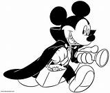 Coloring Halloween Pages Mickey Mouse Popular sketch template