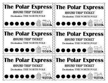 polar express train ticket  kinder sparks teachers pay teachers