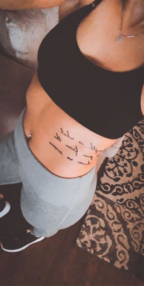 Rib Cage Quote Tattoo Tattoo Quotes Rib Cage Quotes Tattoos For Women