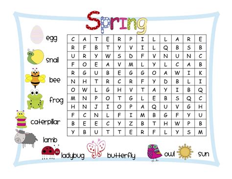 printable word search  kids activity shelter printable word search