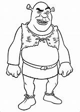 Coloring Pages Shrek sketch template