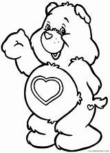 Care Coloring4free Bears Coloring Printable Pages Cartoons Tenderheart 1615 Greeting Bear Related Posts sketch template
