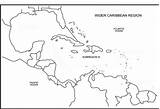 Caribbean Map Blank Printable America Central Islands Maps Diagram Regard Political Source Label Print Their Printablemapaz sketch template