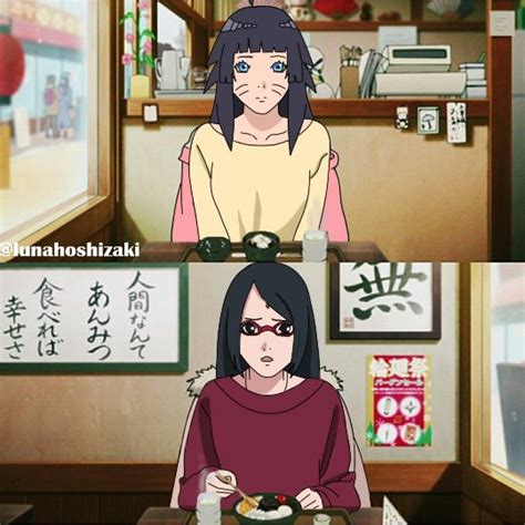 Himawari And Sarada 2 By Lunahoshizaki On Deviantart Anime Naruto