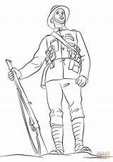 Soldier Drawing Coloring British Wwi Ww1 Pages Army Drawings Easy Printable War Template Drawn Draw Anzac Sketch Crafts sketch template