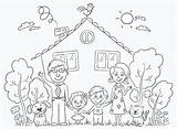 Keluarga Mewarna Bahagia Koleksi Rodzina Halaman Kwiecien Kolorowanka Pobierz Moja Webtech360 sketch template