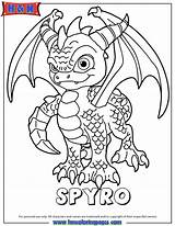 Spyro Skylanders Spyros Series1 Hmcoloringpages sketch template