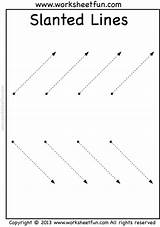 Tracing Slanted Worksheets Diagonal Worksheet sketch template