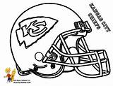 Coloring Chiefs Kansas Pages City Helmet Football Popular Afc sketch template